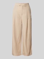 Wide Leg Culotte mit Bundfalten von Marc O'Polo Denim Beige - 27