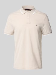 Regular Fit Poloshirt aus Baumwoll-Leinen-Mix von Tommy Hilfiger Beige - 19