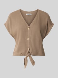regular fit blousetop van mix van viscose en linnen model 'SIESTA' van ONLY - 28