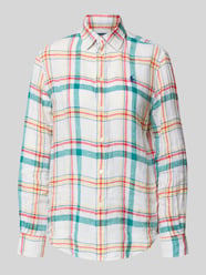 Bluzka koszulowa o kroju oversized z czystego lnu od Polo Ralph Lauren - 14