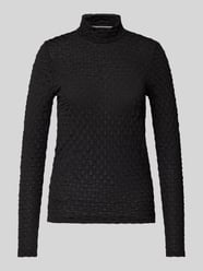 Longsleeve mit Stehkragen Modell 'TIMMI' von Selected Femme Schwarz - 11