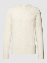 Strickpullover mit Rundhalsausschnitt von SELECTED HOMME Beige - 6