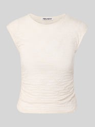 T-Shirt aus Spitze mit Raffung an der Seitennaht von REVIEW - 13
