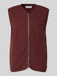 Regular Fit Weste aus reiner Wolle Modell 'SAHANNES' von Samsøe Samsøe Bordeaux - 10