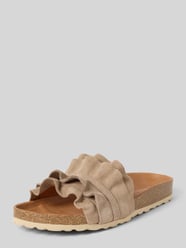 Sandalette aus Leder Modell 'ROCIO SERRAJE VOLANTE' von Verbenas Beige - 2