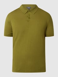 Poloshirt van een mix van katoen en lyocell  van Esprit Collection Groen - 44