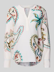 relaxed fit tuniek-blouse met all-over paisleyprint van HERZENS - 18