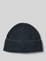 Beanie mit Logo-Badge von Lacoste Schwarz - 21