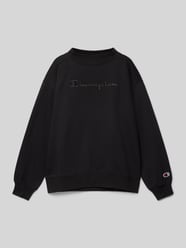 Sweatshirt mit Label-Stitching von CHAMPION Schwarz - 22