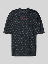 Oversized T-shirt met labelstitching van CARLO COLUCCI - 6