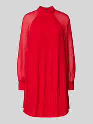 Knielanges Kleid mit Plisseefalten von Jake*s Collection Rot - 37