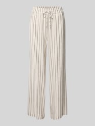 Loose Fit Weite Hose aus Viskose-Leinen-Mix Modell 'VIVA-GULIA' von Selected Beige - 29