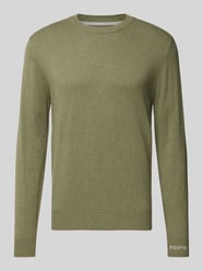 Gebreide pullover met ronde hals, model 'Andre' van Pepe Jeans Groen - 9