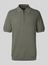 Regular Fit Poloshirt mit kurzem Reißverschluss von Christian Berg Men - 21