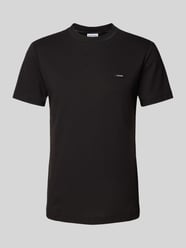 T-Shirt mit Label-Detail von CK Calvin Klein Schwarz - 7