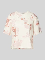 T-shirt krótki z okrągłym, prążkowanym dekoltem od Jake*s Studio Woman - 39