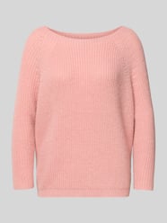 Sweter z dzianiny o kroju regular fit z dodatkiem wełny model ‘XENO’ od Weekend Max Mara Fuksjowy - 36