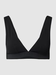 Bikini-Oberteil mit Label-Detail von Calvin Klein Underwear Schwarz - 10