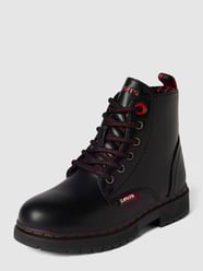Buty sznurowane z nadrukiem z logo model ‘CATHERINE’ od Levi's® Czarny - 48