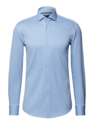 Slim Fit Business-Hemd mit Strukturmuster von BOSS Blau / Türkis - 11