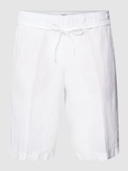 Korte broek met steekzakken opzij, model 'MEL' van Brax Wit - 10