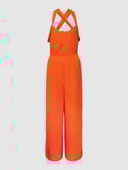 Jumpsuit mit gekreuzten Trägern von Mango Orange - 11