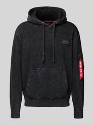 Hoodie met ritszak op de mouw van Alpha Industries - 1