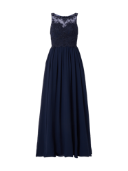 Abendkleid mit Zierborten von Laona Blau - 34