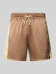 Shorts aus Satin mit Label-Stitching und elastischem Bund von BLKVIS - 24