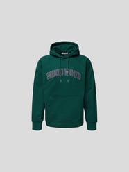 Hoodie mit Label-Print von WOOD WOOD Grün - 31