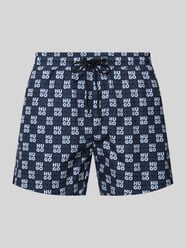 Regular Fit Badeshorts mit Label-Prägung Modell 'AARON' von HUGO - 32