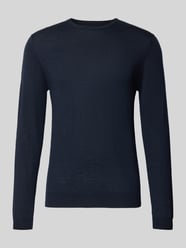 Sweter z dzianiny z prążkowanymi wykończeniami model 'Margrate' od Matinique - 9