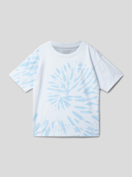 T-Shirt mit Label-Print von Marc O'Polo Blau / Türkis - 35