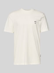 T-shirt z prążkowanym, okrągłym dekoltem model ‘JENS’ od Blend - 34