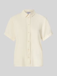 Kurzarmbluse aus Viskose-Mix von Jake*s Casual Beige - 26