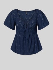 Slim Fit T-Shirt mit tiefem V-Ausschnitt Modell 'SMILLA' von ONLY - 16