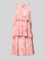 Ausgestelltes Cocktailkleid mit Volants Modell 'FELICIA' von VERO MODA Pink - 20