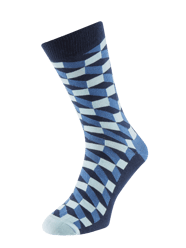 Socken mit Allover-Muster Modell 'FILLED OPTIC' von Happy Socks Schwarz - 32