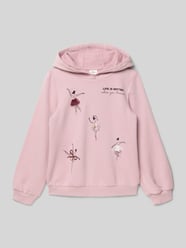 Regular fit hoodie van katoenmix van s.Oliver RED LABEL Fuchsia - 1