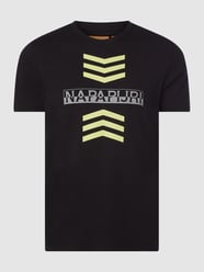 T-shirt met logoprint  van NAPAPIJRI CROSS COLL Grijs / zwart - 3