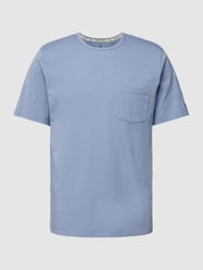 T-Shirt mit Brusttasche Modell 'SLUB YARN' von Colours & Sons Blau - 21