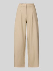 slim fit pantalon met viscose model 'BOSELLA' van PIECES Beige - 18