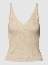 Stricktop in melierter Optik Modell 'LINA' von Only Beige - 9