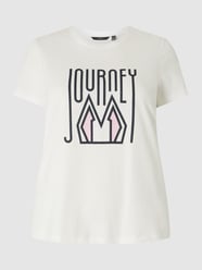 T-shirt PLUS SIZE z bawełny ekologicznej model ‘Francis’ od Vero Moda Curve Biały - 24