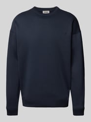 Sweatshirt mit Motiv-Stitching Modell 'KARIO' von Drykorn Blau - 40