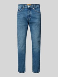 Jeansy o kroju tapered fit z mieszanki bawełny model ‘YOKE’ od ONLY & SONS - 32