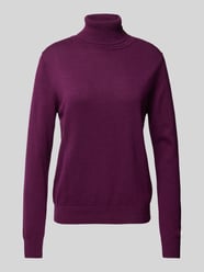 Regular Fit Rollkragenpullover in unifarbenem Design von Tom Tailor Rot - 18