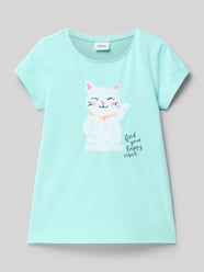 T-shirt o linii A z czystej bawełny od s.Oliver RED LABEL - 12