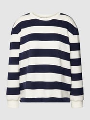 Longsleeve mit Streifenmuster von Christian Berg Woman Blau - 12