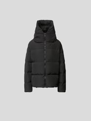 Daunenjacke in Stepp-Optik von Bacon Grau / Schwarz - 44